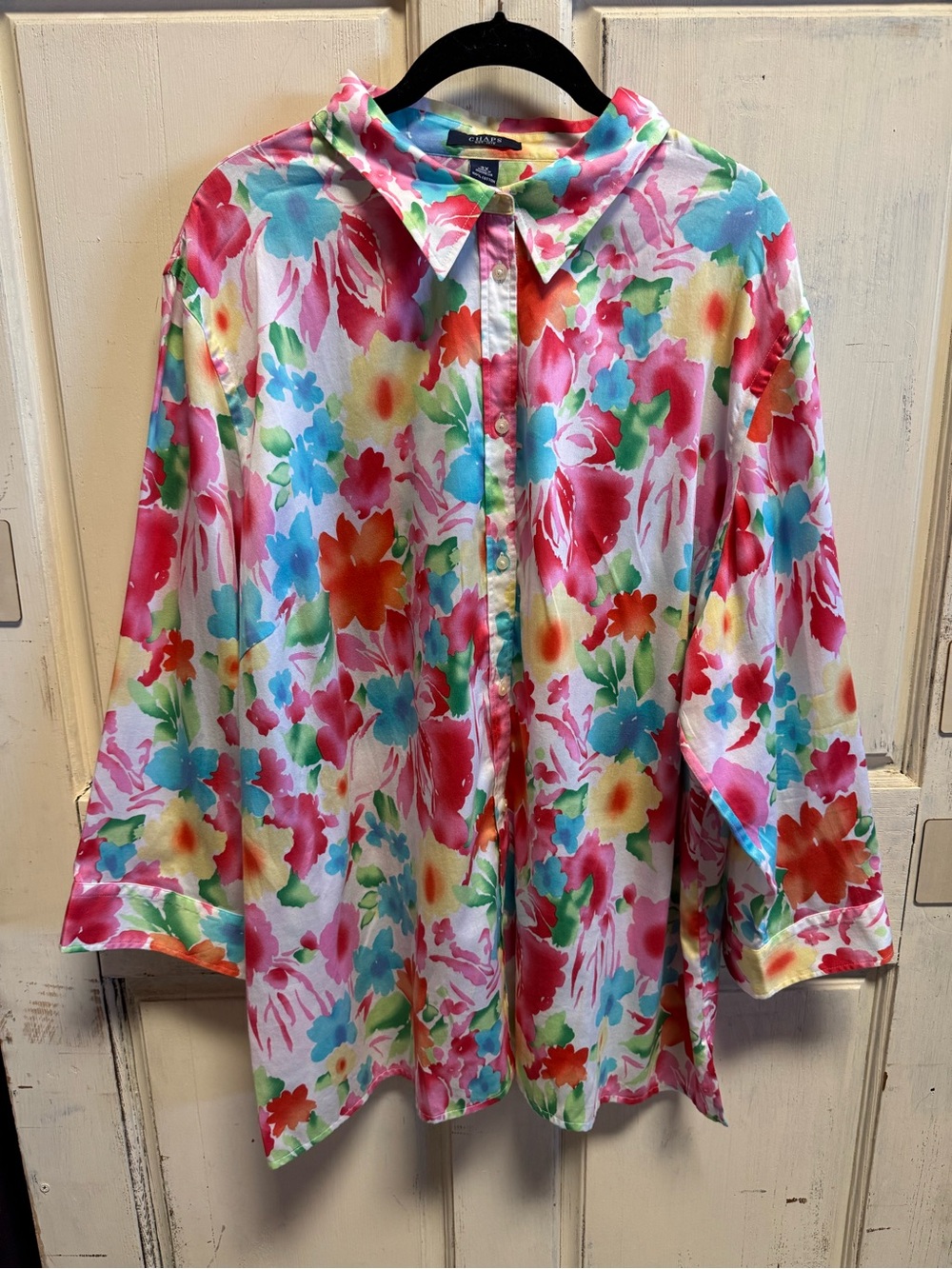 Women’s Chaps Floral Button-Down Top